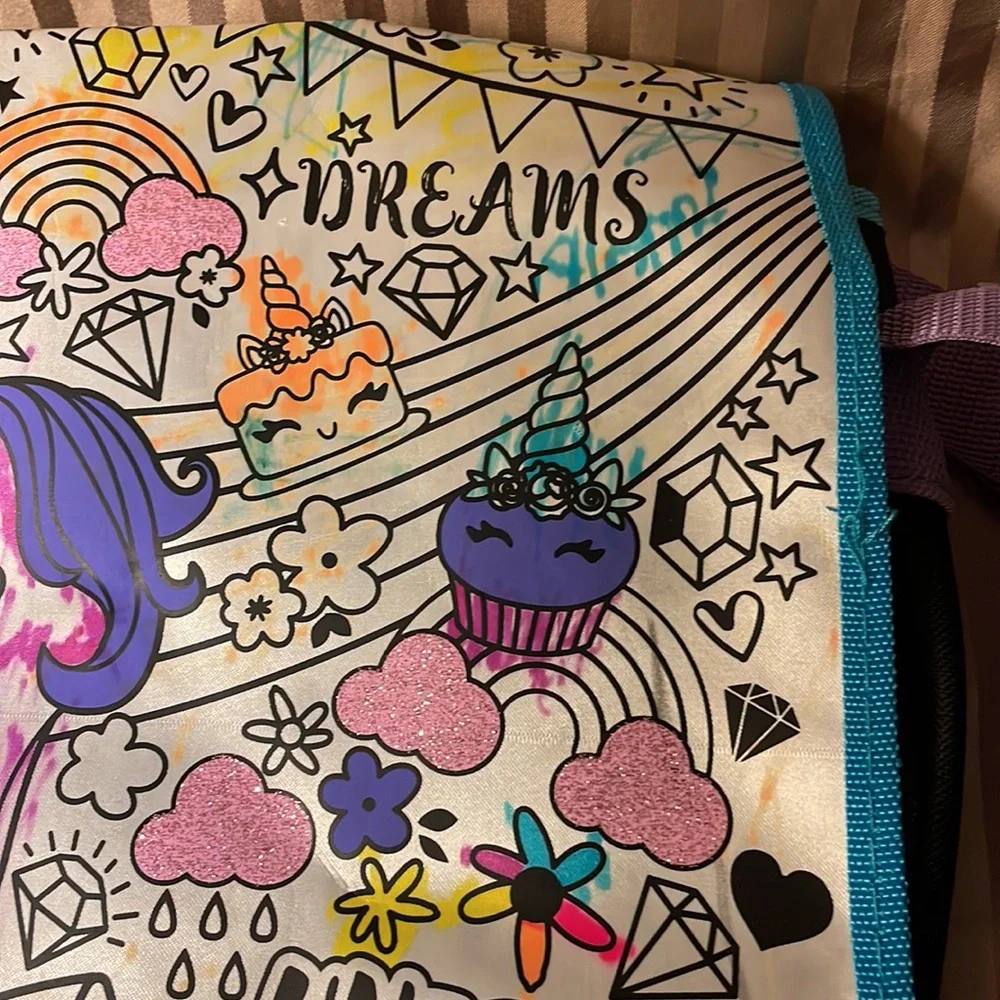 CraZArt girl’s book bag unicorn magic with adjustable strap